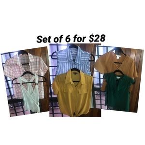 Set of 6 Tops for $28